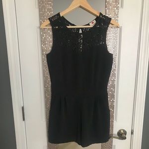 Illusion lace keyhole romper